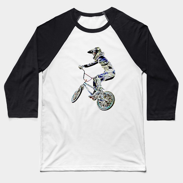 bmx Baseball T-Shirt by rickylabellevie